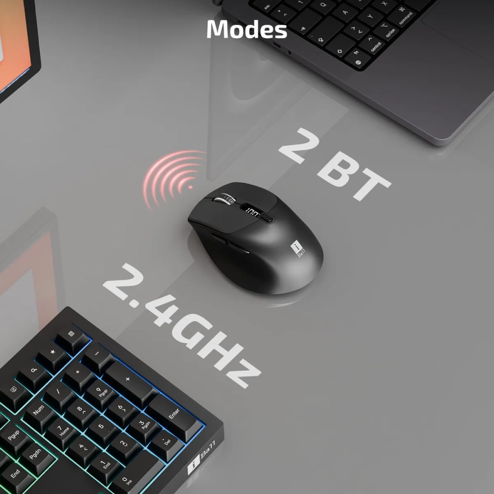 Iball Wireless Mouse GLIDR S300 Black view 3